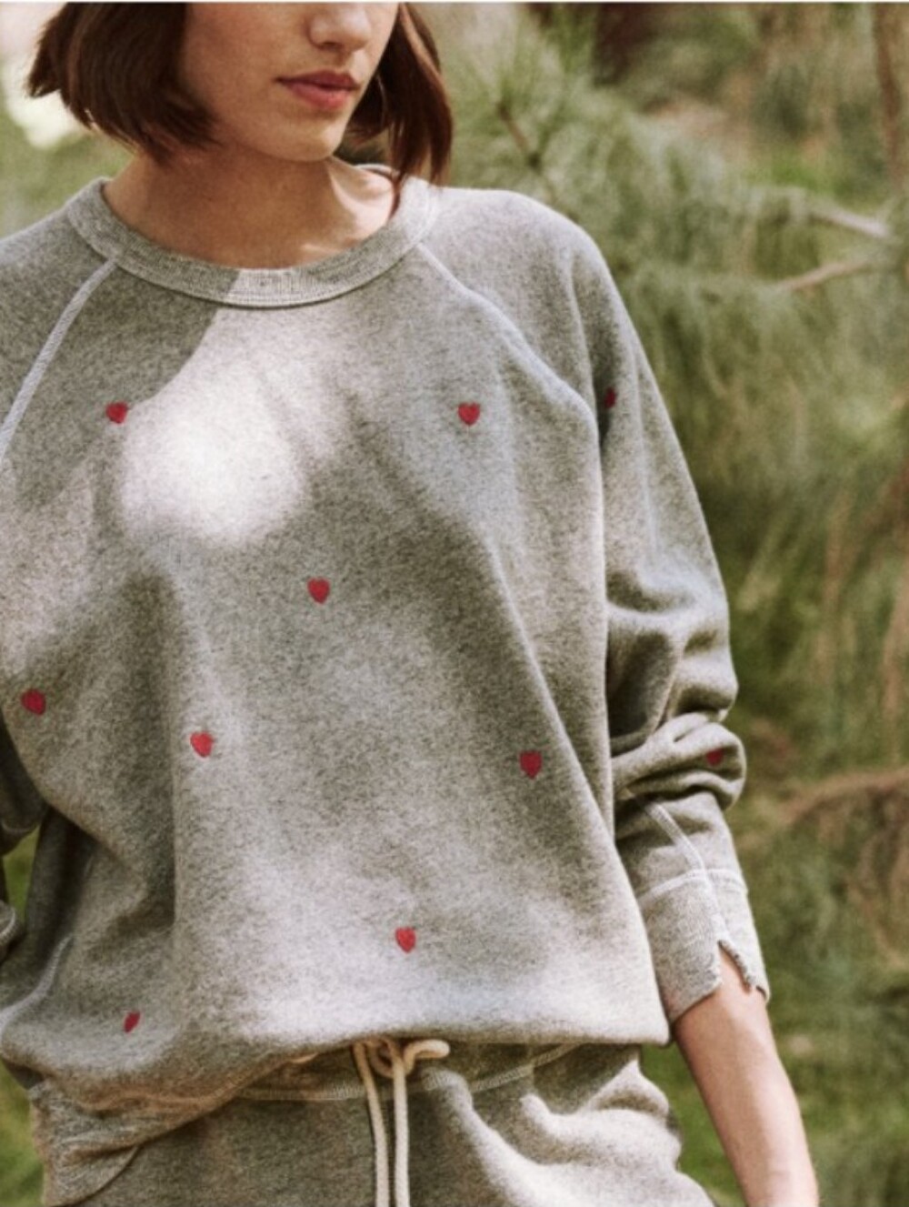 The Great College Heart Embroidered Sweatshirt 0 XS